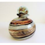 Vintage Mdina Earth Tones Decanter & Stopper