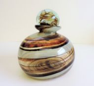 Vintage Mdina Earth Tones Decanter & Stopper