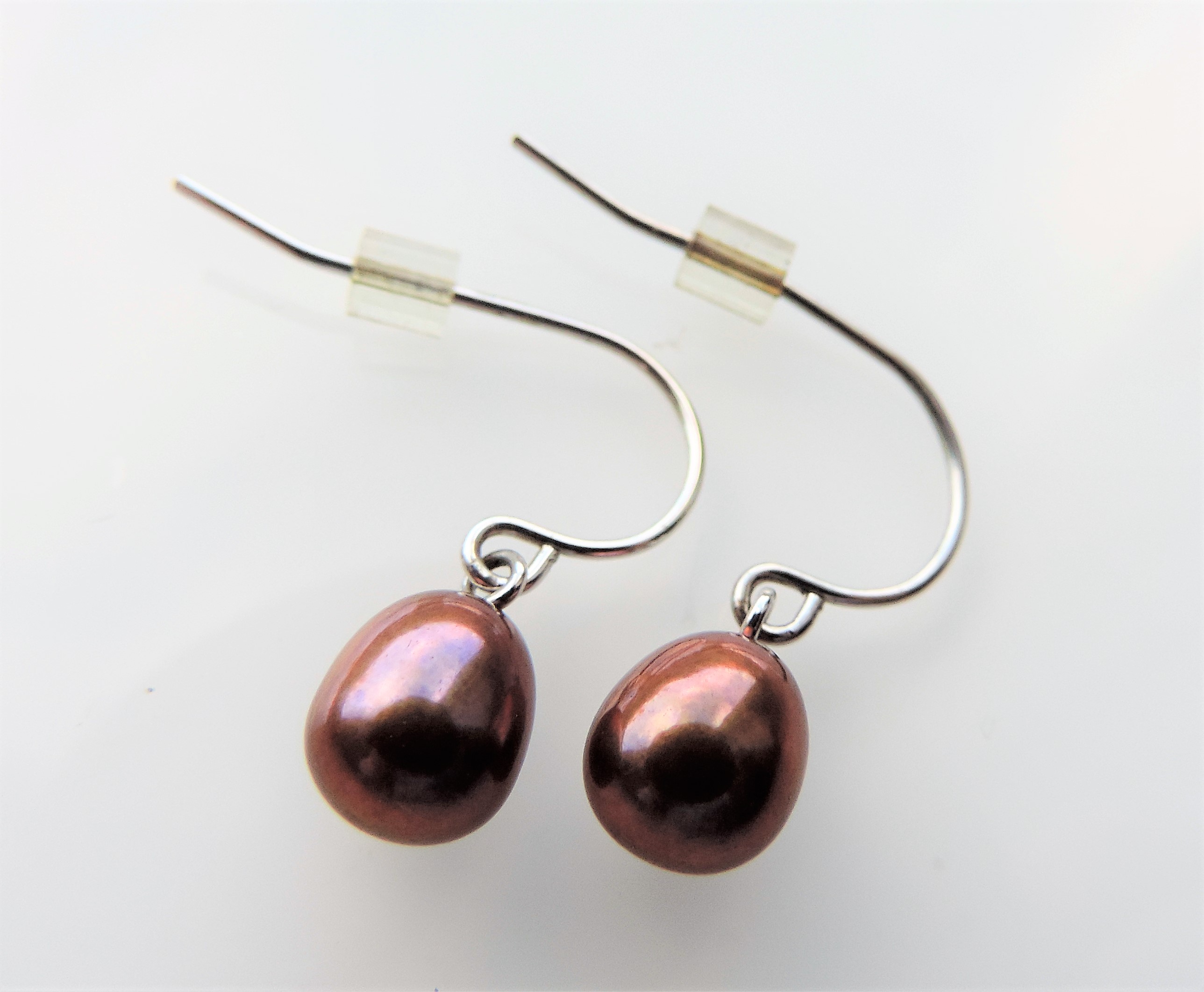 Sterling Silver Cultured Pearl Earrings - Image 2 of 2