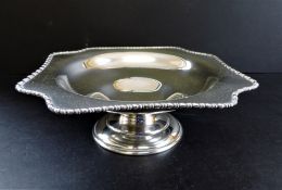 Antique Art Nouveau Silver Plated Bon Bon Dish