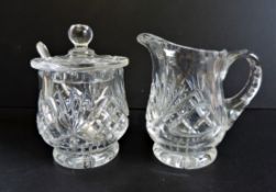 Vintage Crystal Creamer Set