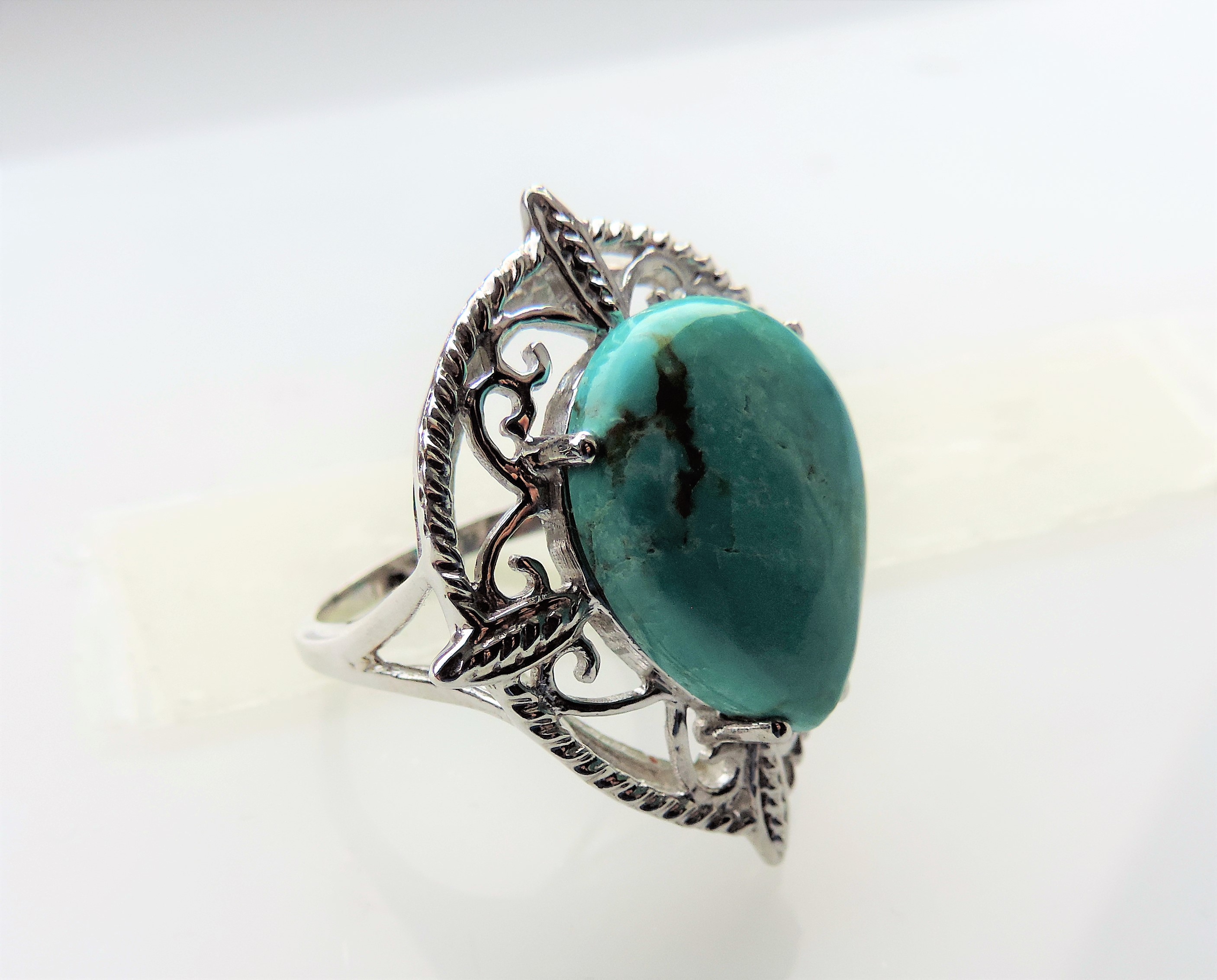 Turquoise Ring in Sterling Silver - Image 4 of 4