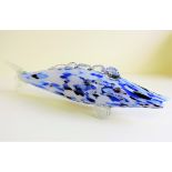 Vintage Murano Glass End of Day Fish Sculpture 38cm Long