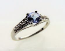 Tanzanite & Diamond Ring