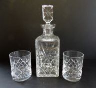 Crystal Decanter & Glasses Drinks Set