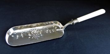 Antique Edwardian Silver Plated Crumb Scoop