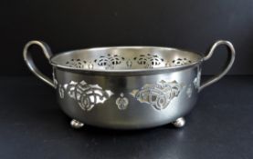 Antique Silver Plated Serving Dish Holder