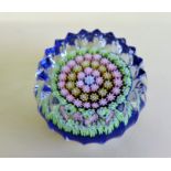 Vintage Millefiori Glass Paperweight