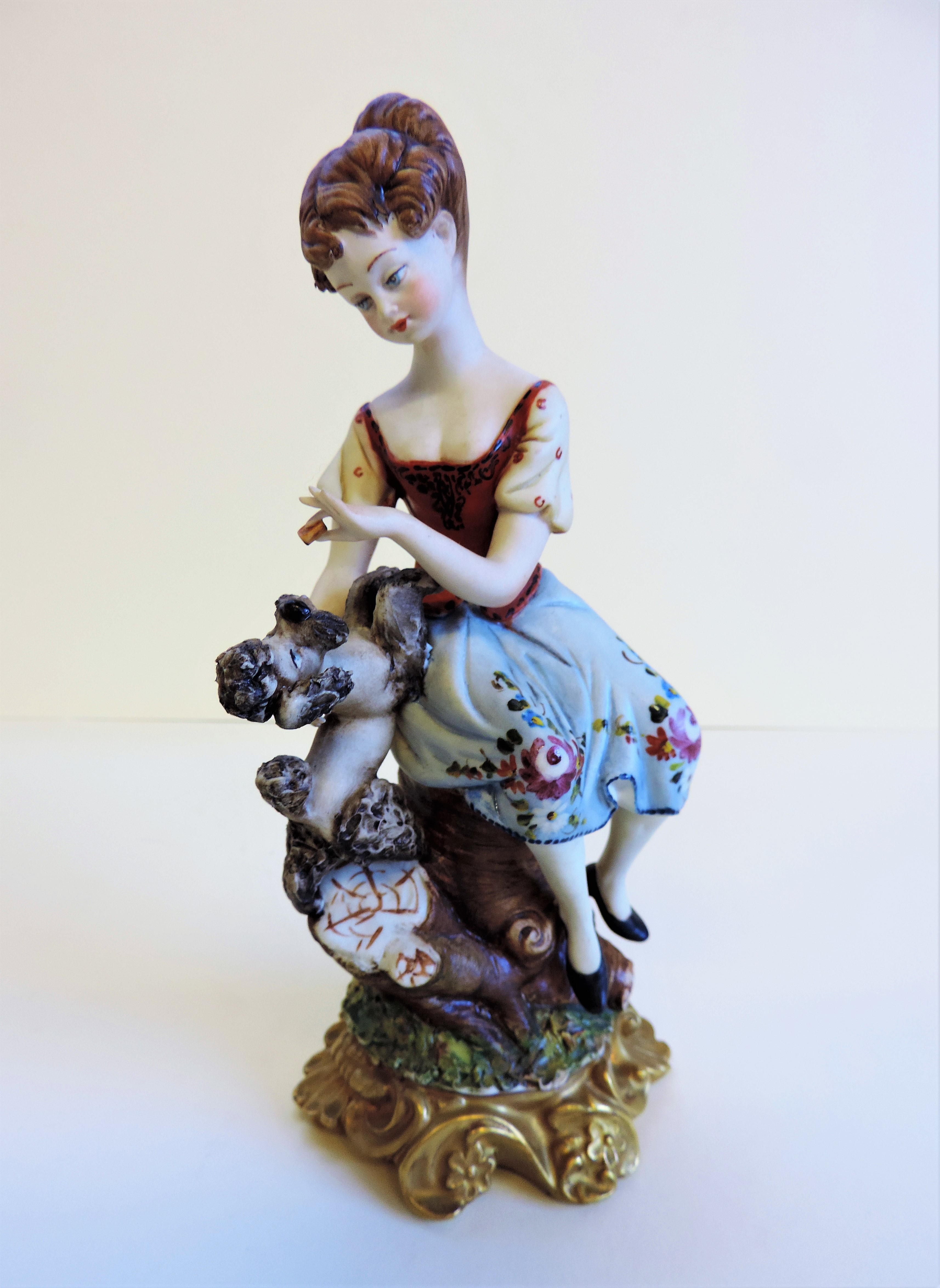Capo-di-Monte Porcelain Figurine 'Lydia' with Certificate