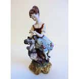 Capo-di-Monte Porcelain Figurine 'Lydia' with Certificate