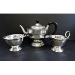 Antique 3 Piece Silver Plated Tea Set