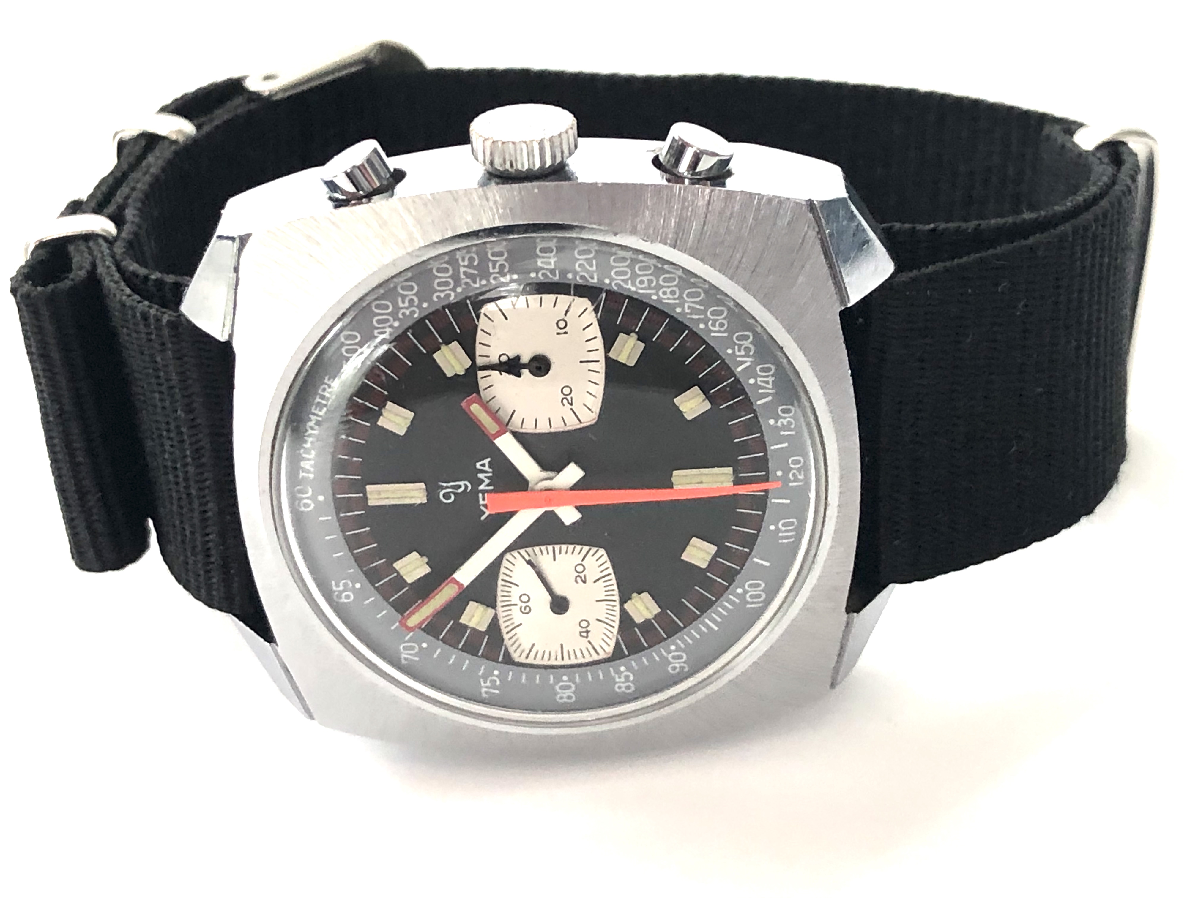 A Rare Find Vintage Yema Panda Dial Chronograph In Amazing Condition - Image 10 of 11