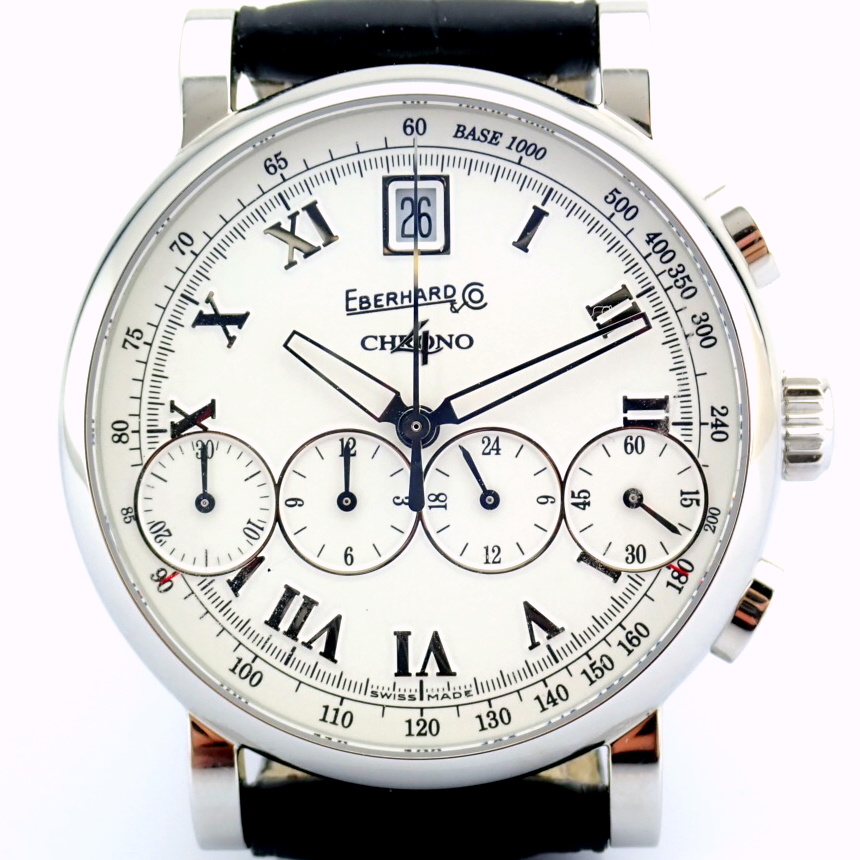 Eberhard & Co. / Chrono 4 Bellissimo 37 jewels - Gentleman's Steel Wrist Watch