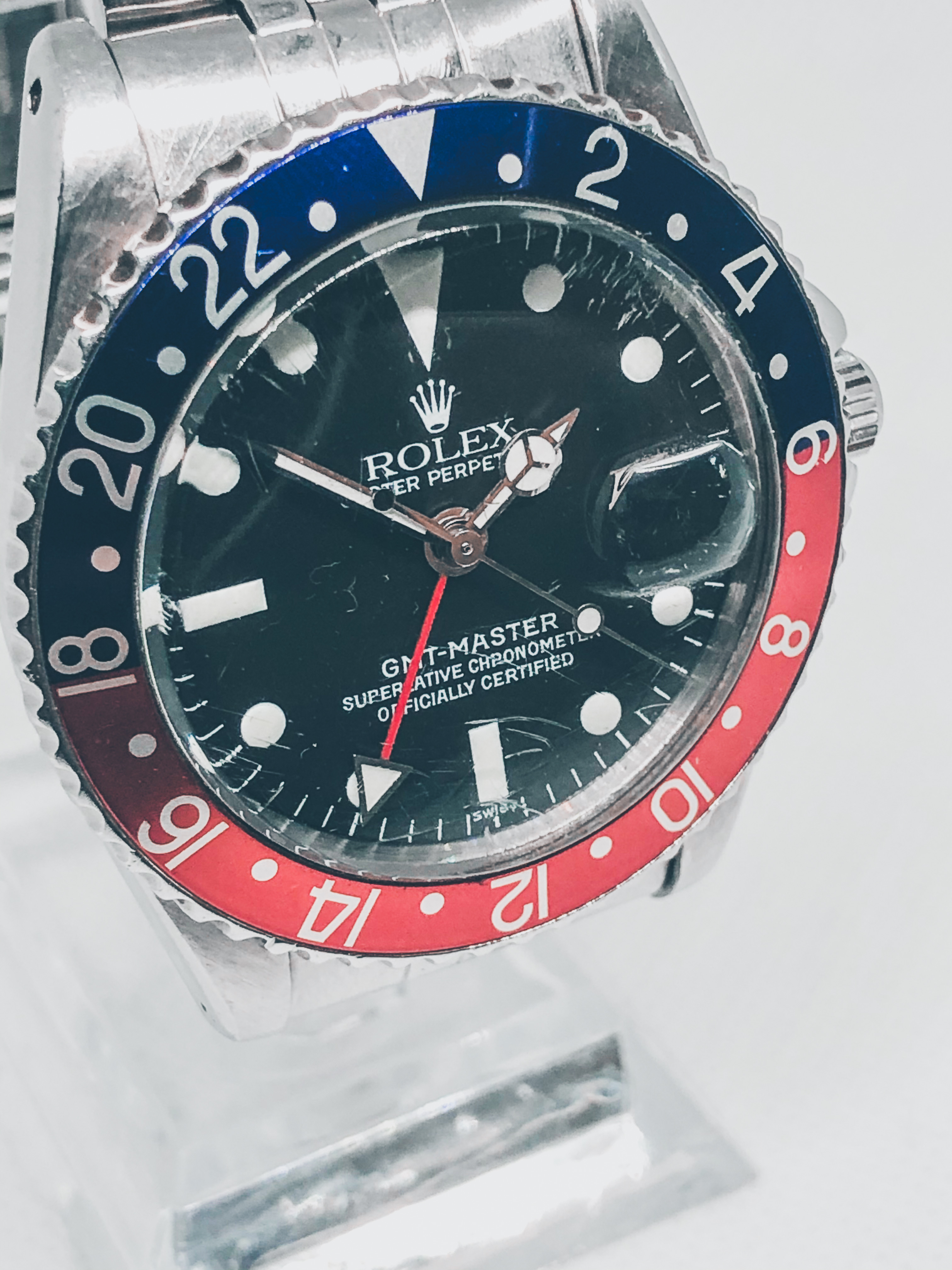 Very Rare 1960 Rolex GMT Master 1675 'Pepsi' On Jubilee Bracelet. - Image 14 of 16