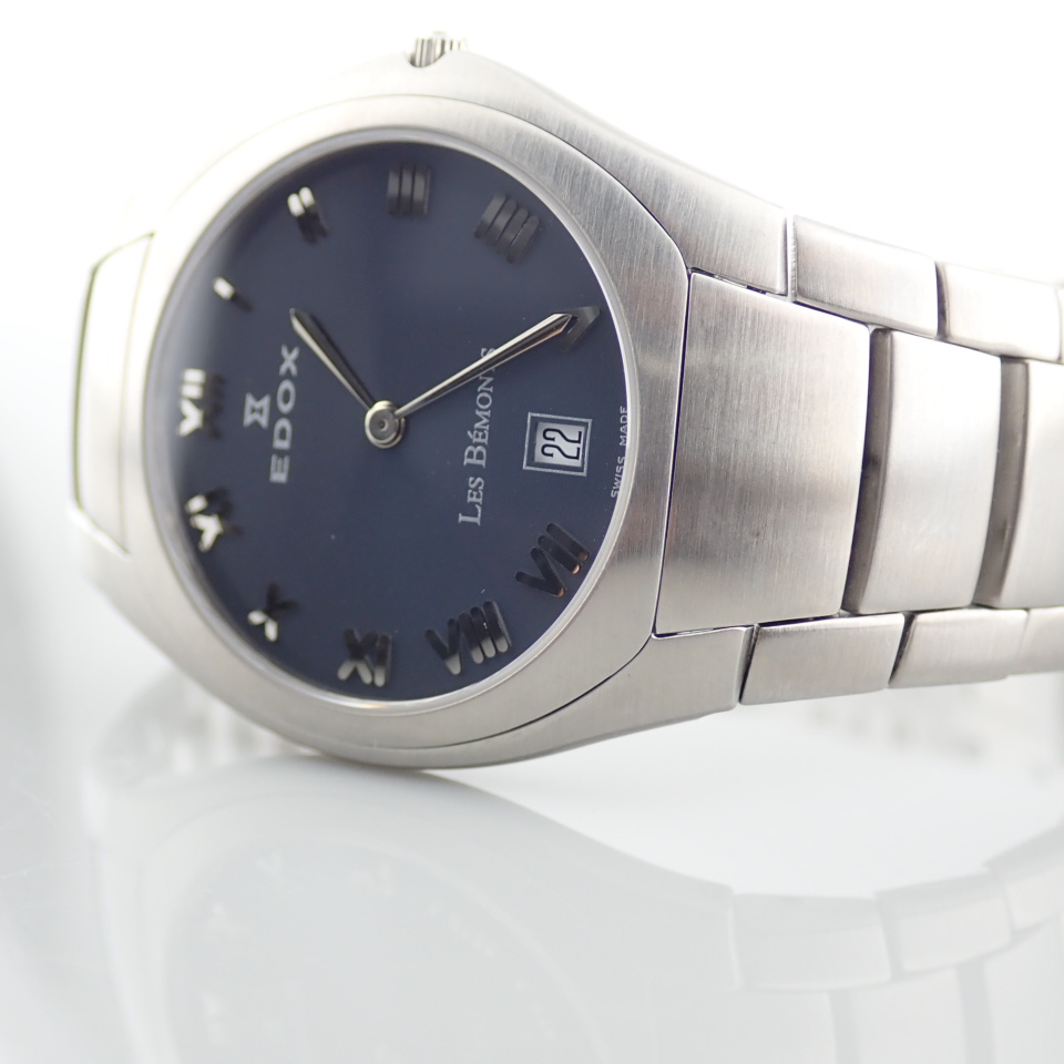 Edox / Date - Date World's Slimmest Calender Movement - Unisex Steel Wrist Watch - Image 3 of 12