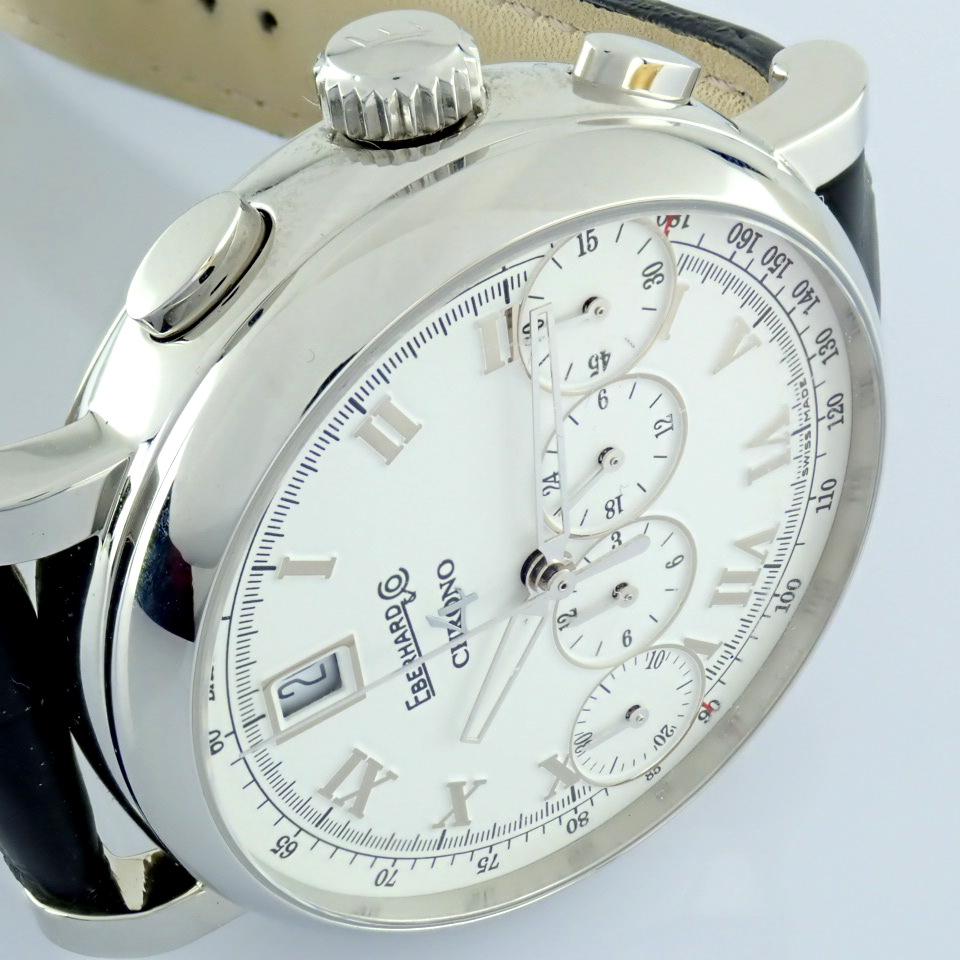 Eberhard & Co. / Chrono 4 Bellissimo 37 jewels - Gentleman's Steel Wrist Watch - Image 3 of 10