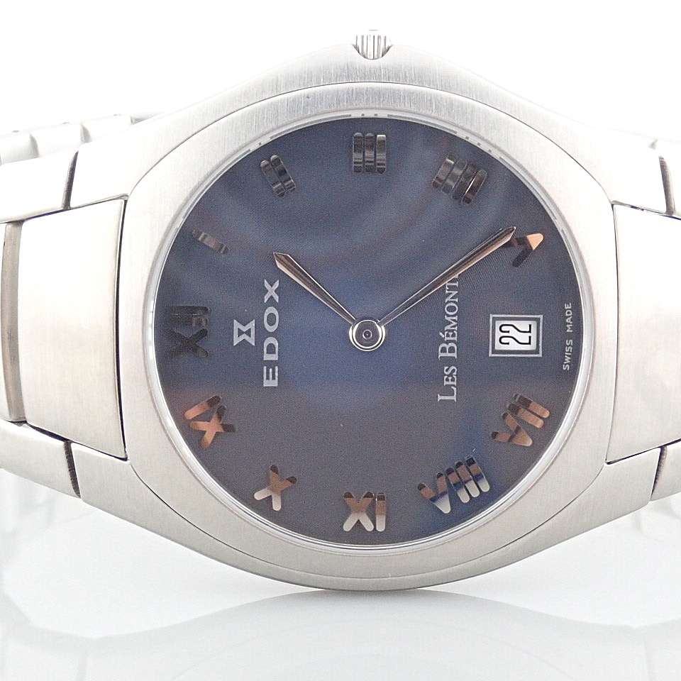 Edox / Date - Date World's Slimmest Calender Movement - Unisex Steel Wrist Watch - Image 12 of 12