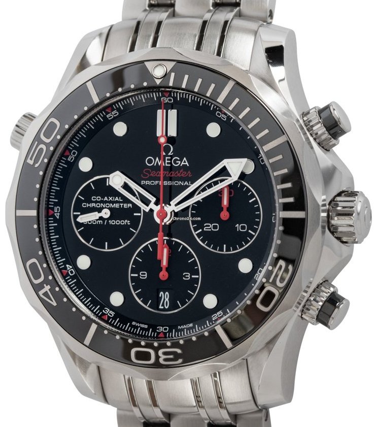 Omega / Seamaster Professional Diver 300M Co-Axial Chronograph 212.30 - Gentleman's Steel Wrist Wat - Image 4 of 9