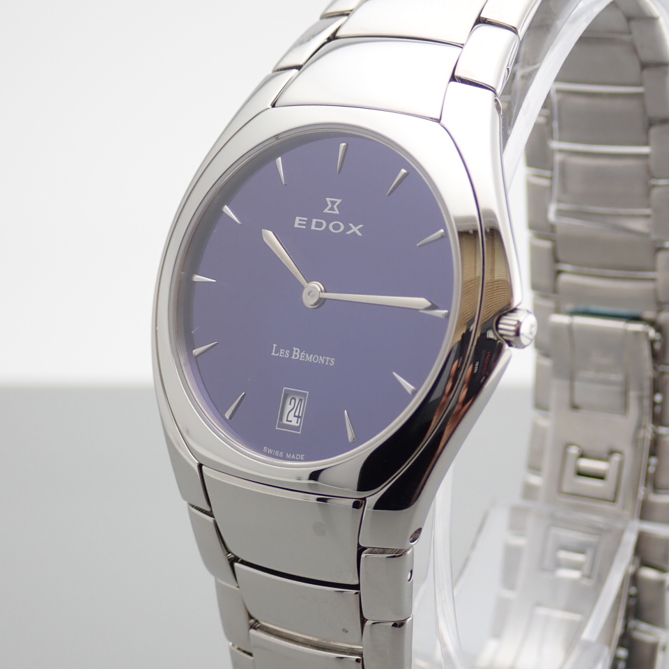 Edox / Date - Date World's Slimmest Calender Movement - Unisex Steel Wrist Watch - Image 2 of 12