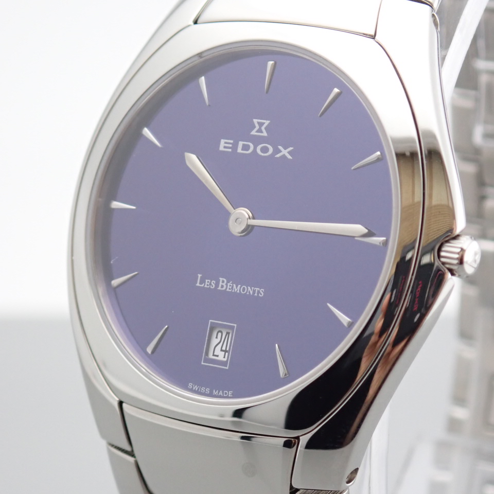 Edox / Date - Date World's Slimmest Calender Movement - Unisex Steel Wrist Watch - Image 3 of 12