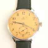 Omega / Vintage Transparent Large 46 mm - Gentleman's Steel Marriage Watch