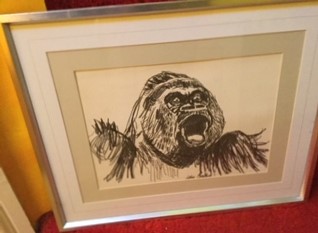 John Bratby (1928-1992) A Gorilla Pencil Drawing - Image 2 of 2