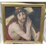 Historic Framed Print of Christ On The Cross