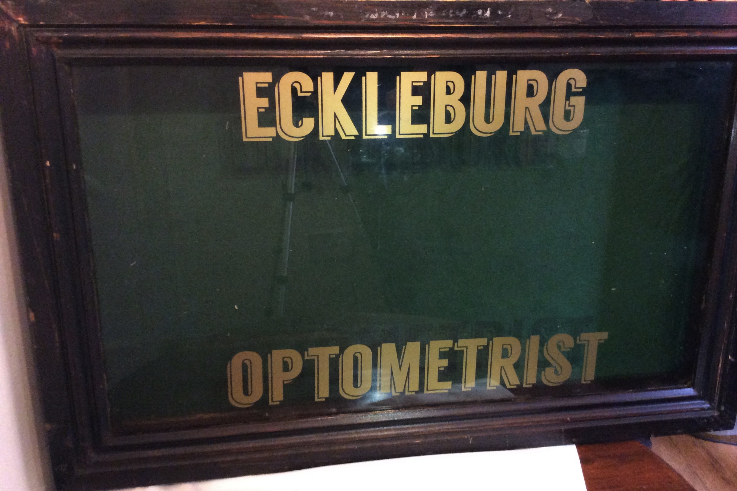 Eckleberg Optometrists Mahogany Display Cabinet Circa 1920 - Image 11 of 13