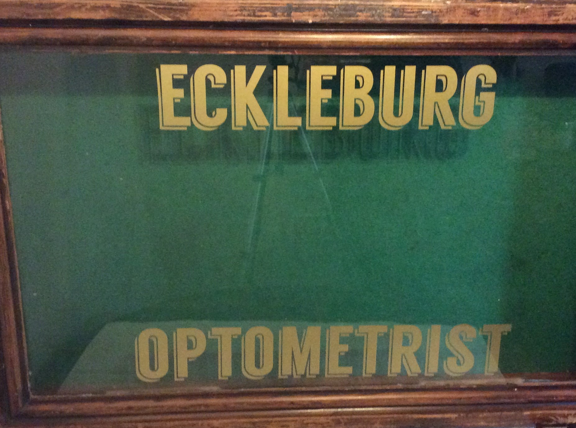 Eckleberg Optometrists Mahogany Display Cabinet Circa 1920 - Image 2 of 13