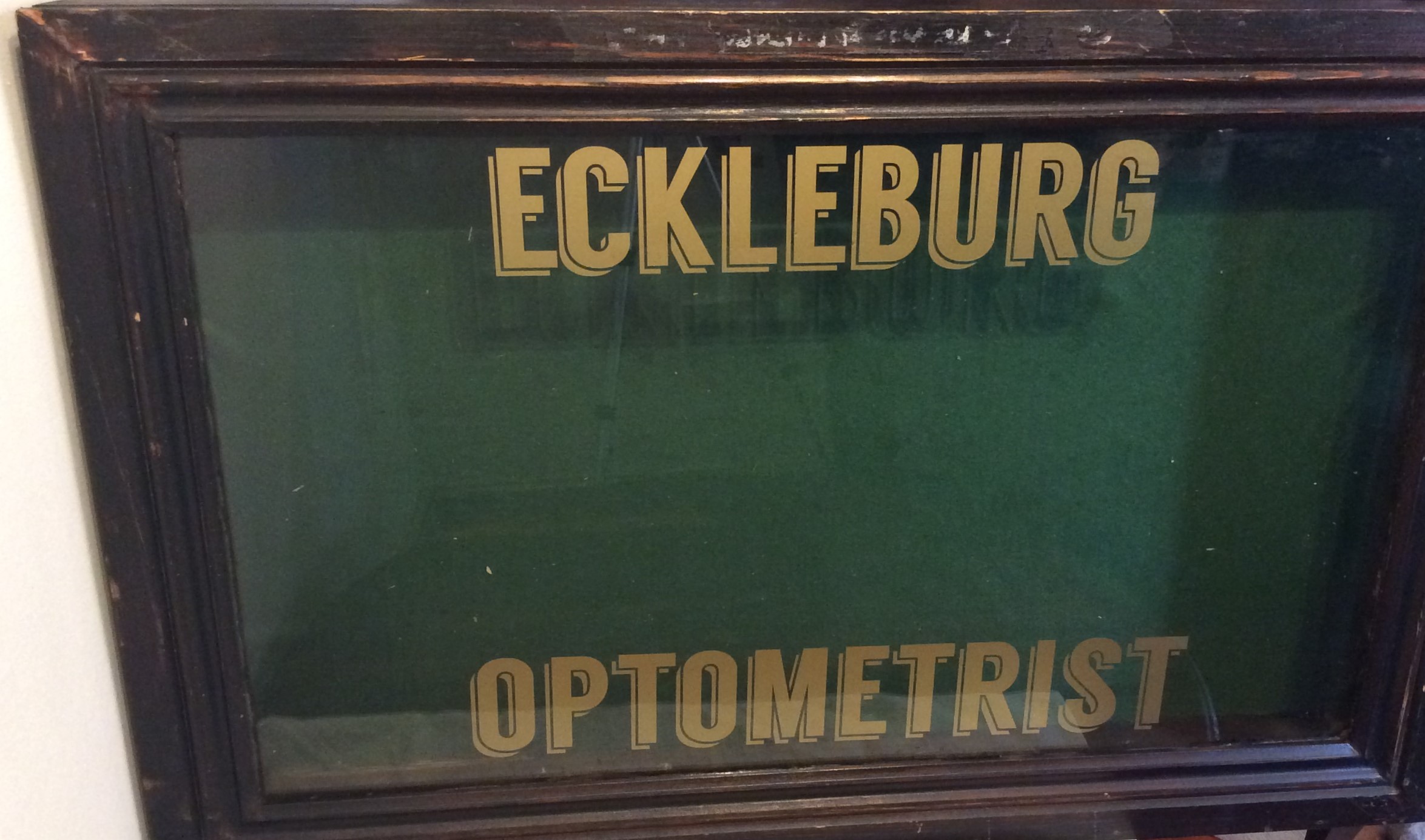 Eckleberg Optometrists Mahogany Display Cabinet Circa 1920 - Image 3 of 13