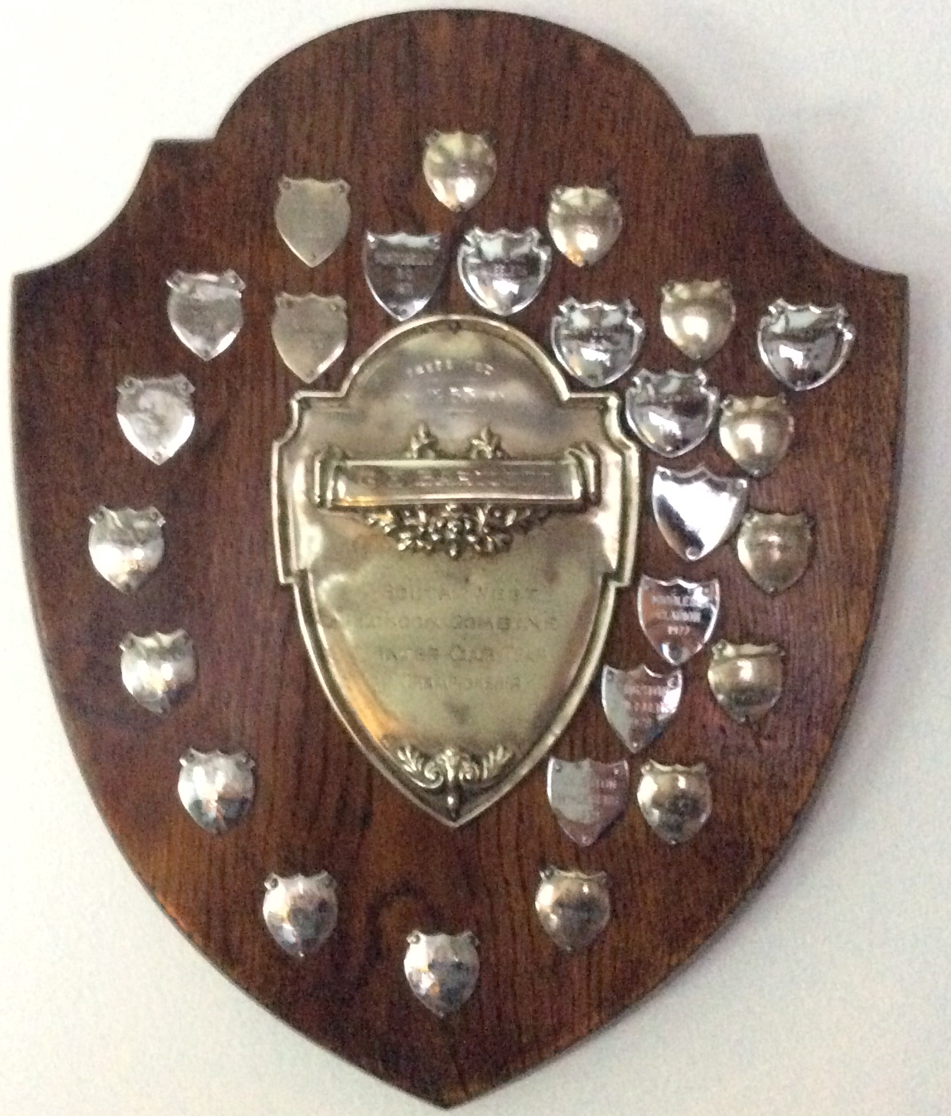 Large 1953 London Cycling Trophy Shield
