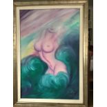 “The Naked Lady Surrounded by Waves” by Novella Parigini