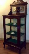 1930s Mahogany China Cabinet