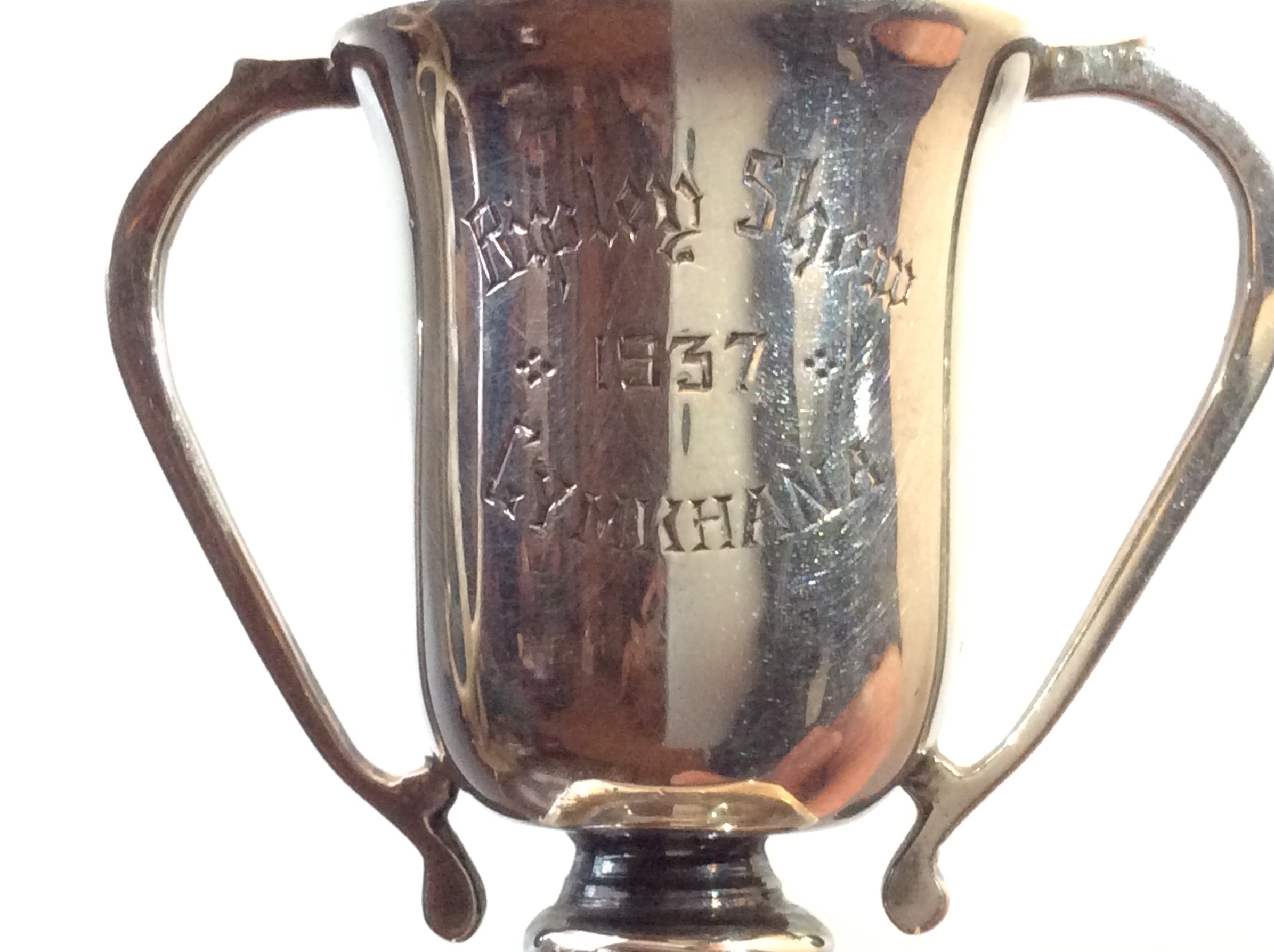 A Superb Antique Solid Silver Two-handled Cup/Trophy 1937