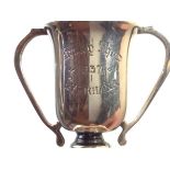 A Superb Antique Solid Silver Two-handled Cup/Trophy 1937