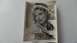 SIGNED & DEDICATED PHOTO OF DAME ANNA NEAGLE OLUS 2 OTHERS