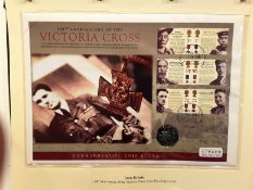 GB COIN FIRST DAY COVER - 150TH ANNIVERSARY OF THE VICTORIA CROSS