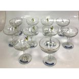 COLLECTION OF 6 VINTAGE BABYCHAM GLASSES