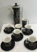 VINTAGE RETRO PORTMEIRION 1960 'MAGIC CITY' COFFEE SET