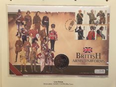 GB COIN FIRST DAY COVER - BRITISH ARMY UNIFORMS 2007