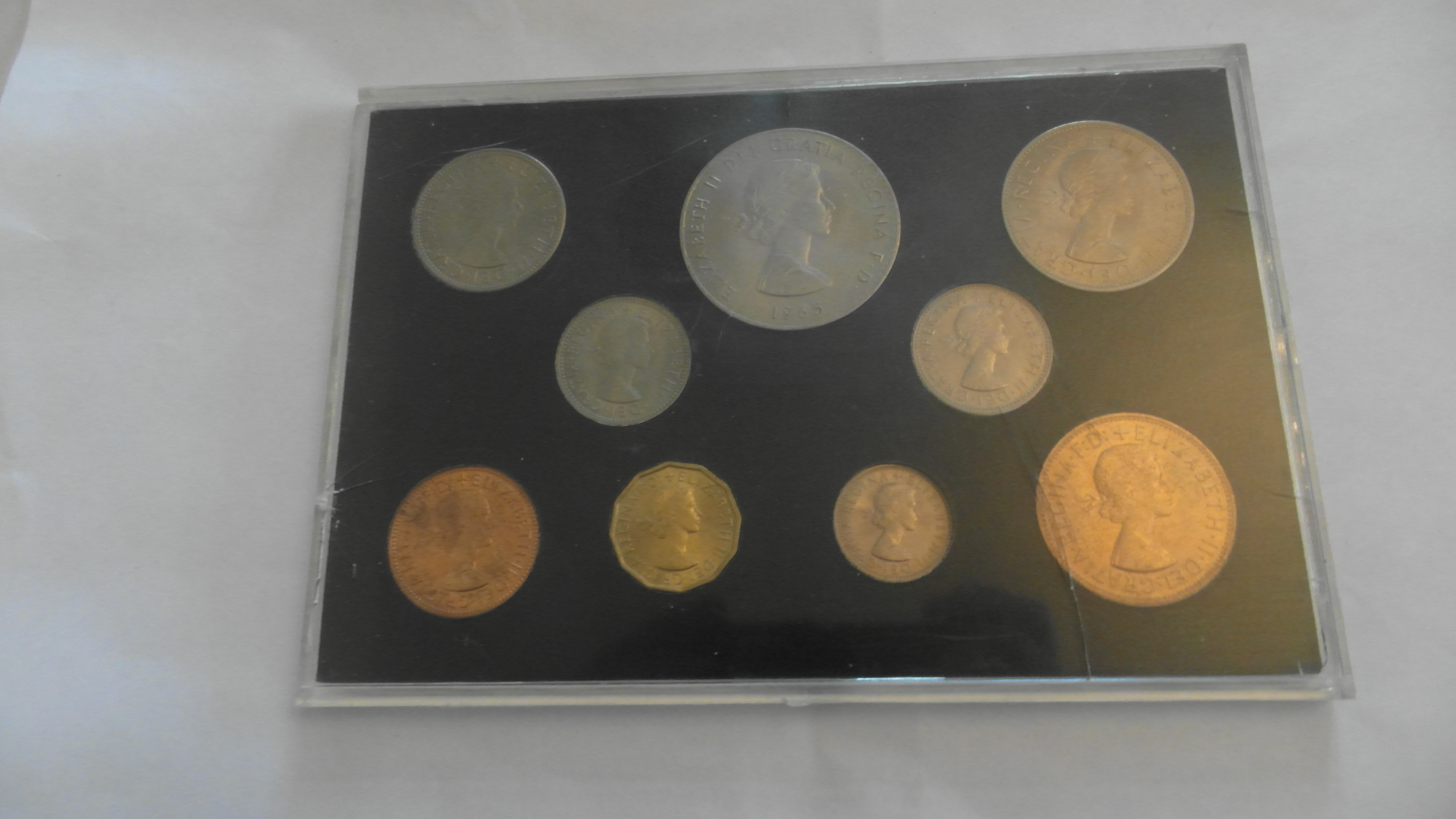 1965 QUEEN ELIZABETH UNCIRCULATED PRE DECIMAL 9 COIN SET - Image 6 of 6