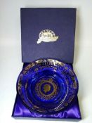 RINGTONS BLUE & GOLD COMMEMORATIVE QUEEN 80TH BIRTHDAY BOWL