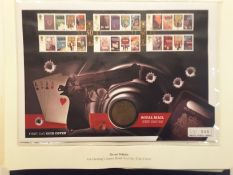 GB COIN FIRST DAY COVER - CENTENARY OF IAN FLEMING'S (JAMES BOND) BIRTH