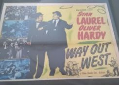 LAUREL & HARDY FILM CELL MEMORABILIA WAY OUT WEST