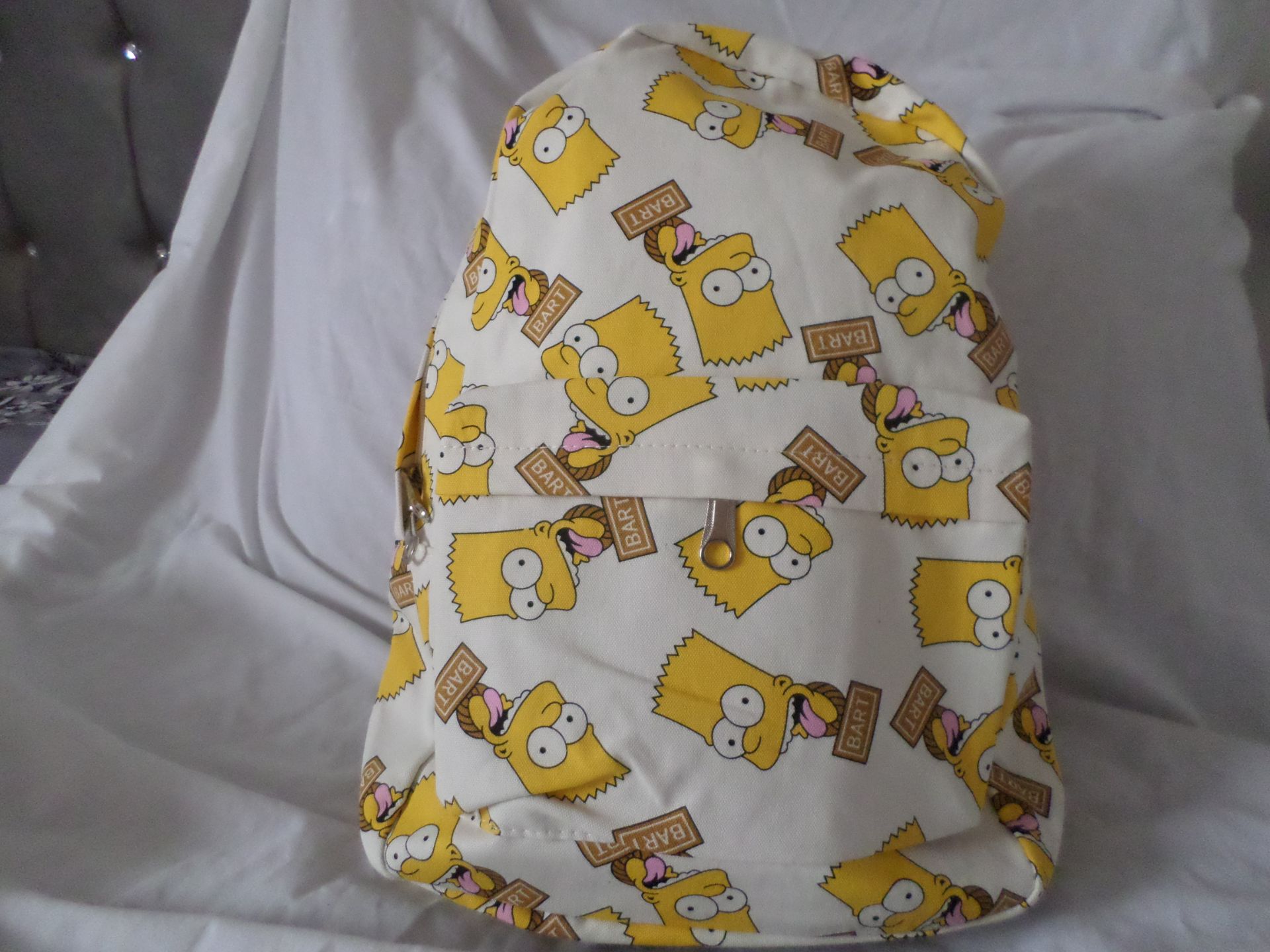 Bart Simpson Rucksack. RRP £24.99. Brand New