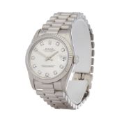 Rolex Datejust 31 68279 Ladies White Gold Diamond Watch