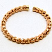 14K Rose/Pink Gold Ring - Italian Design Dorica.