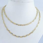 14K Yellow and White Gold - Necklace