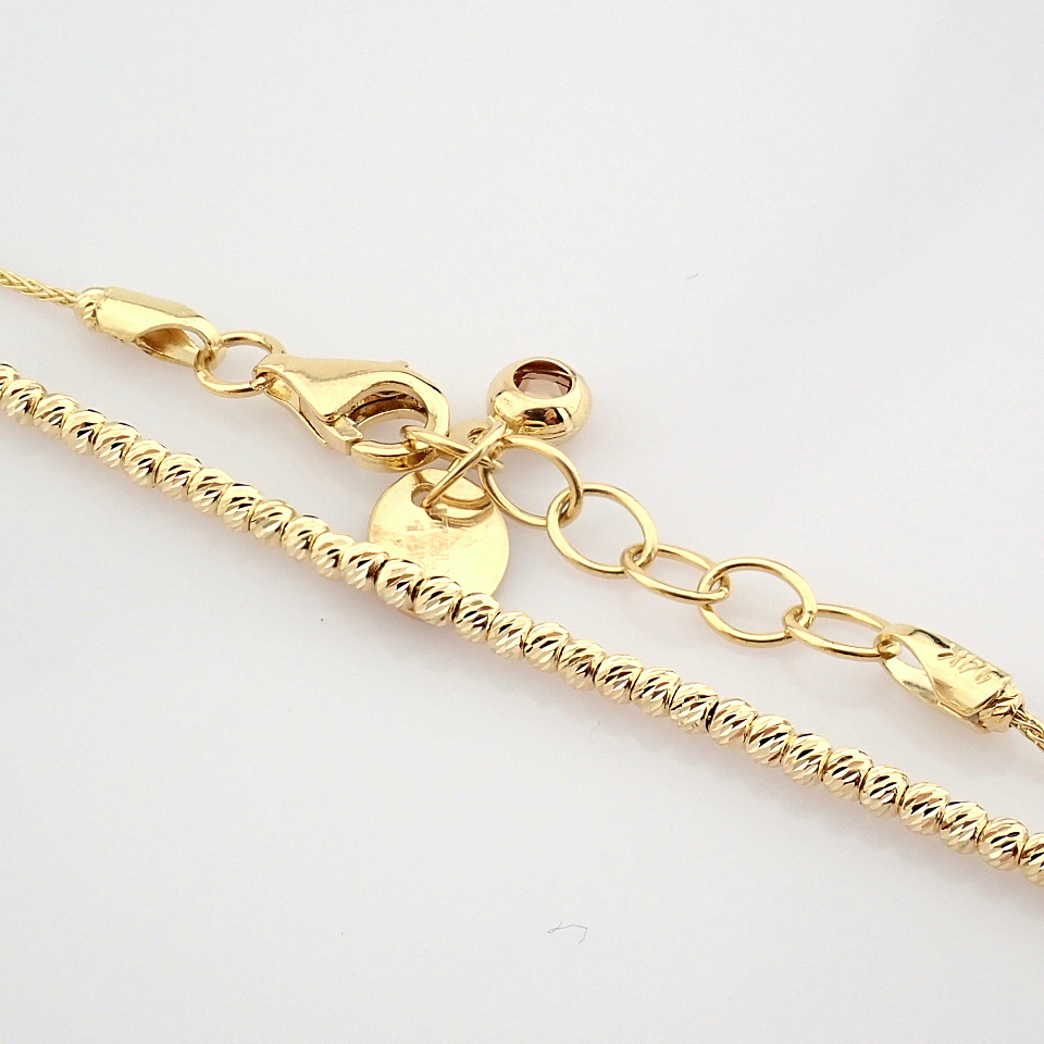 20 cm (7.9 in) Italian Beat Dorica Bracelet. In 14K Yellow Gold - Image 6 of 10
