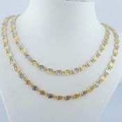 14K Yellow and White Gold - Necklace